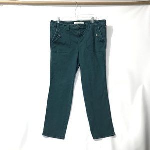 Torrid Womens 16 Teal Green Moto Style Jeans